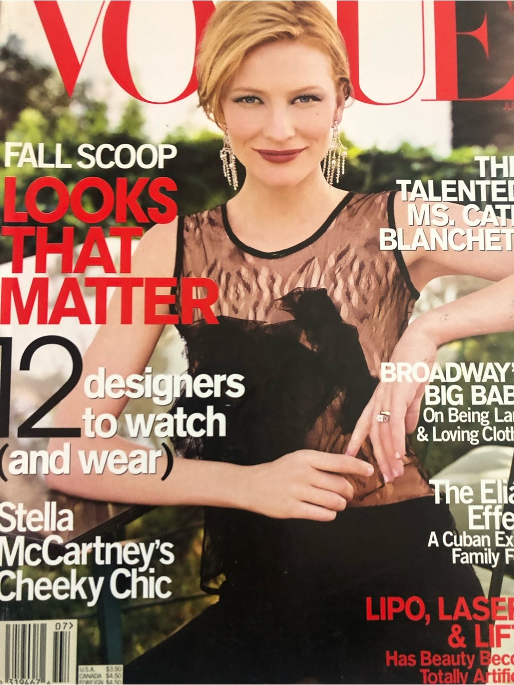 Vogue July 2000 Cate Blanchett Cover Like New